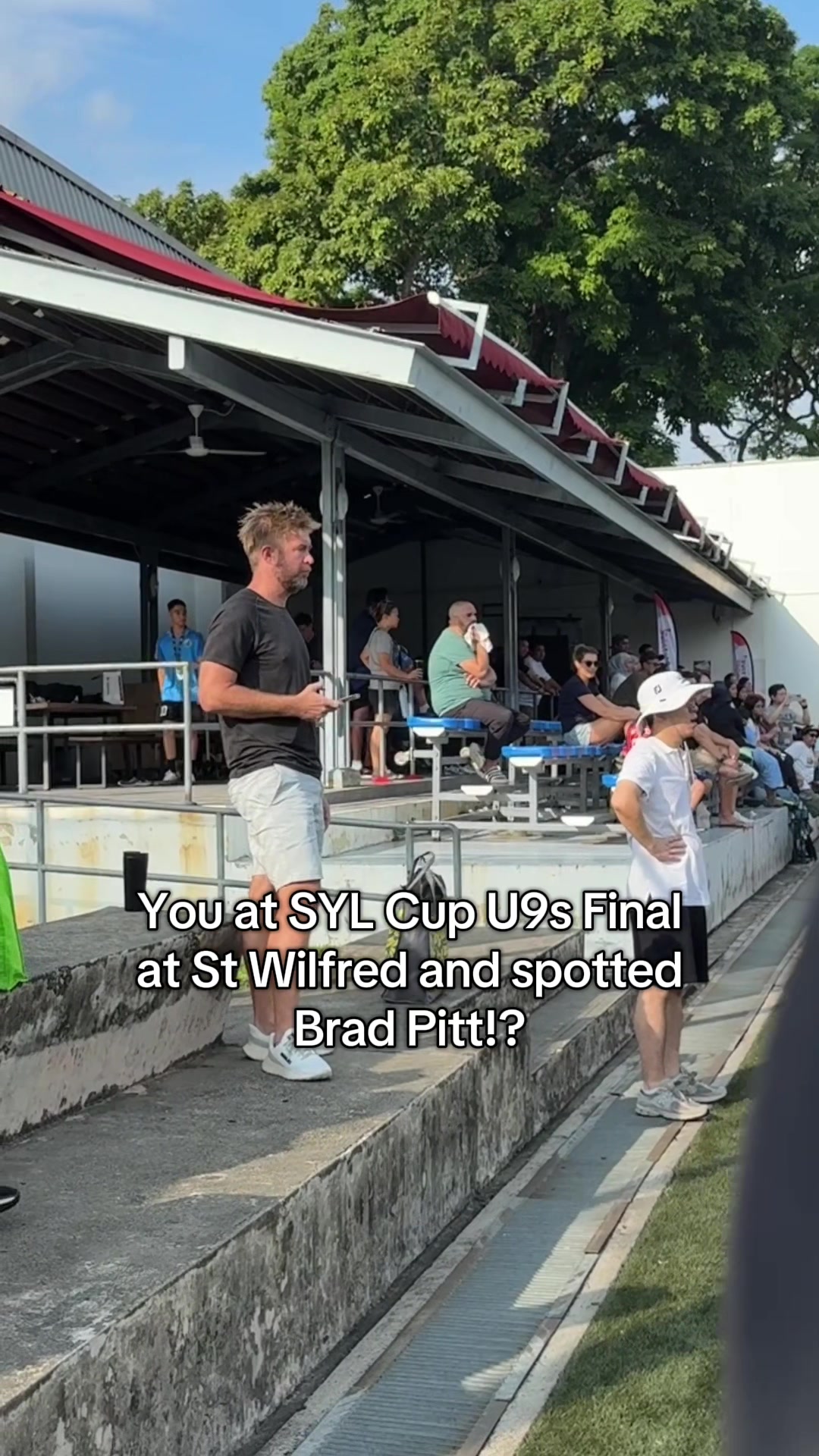 Asking for a friend, is that you Brad Pitt? 🫣