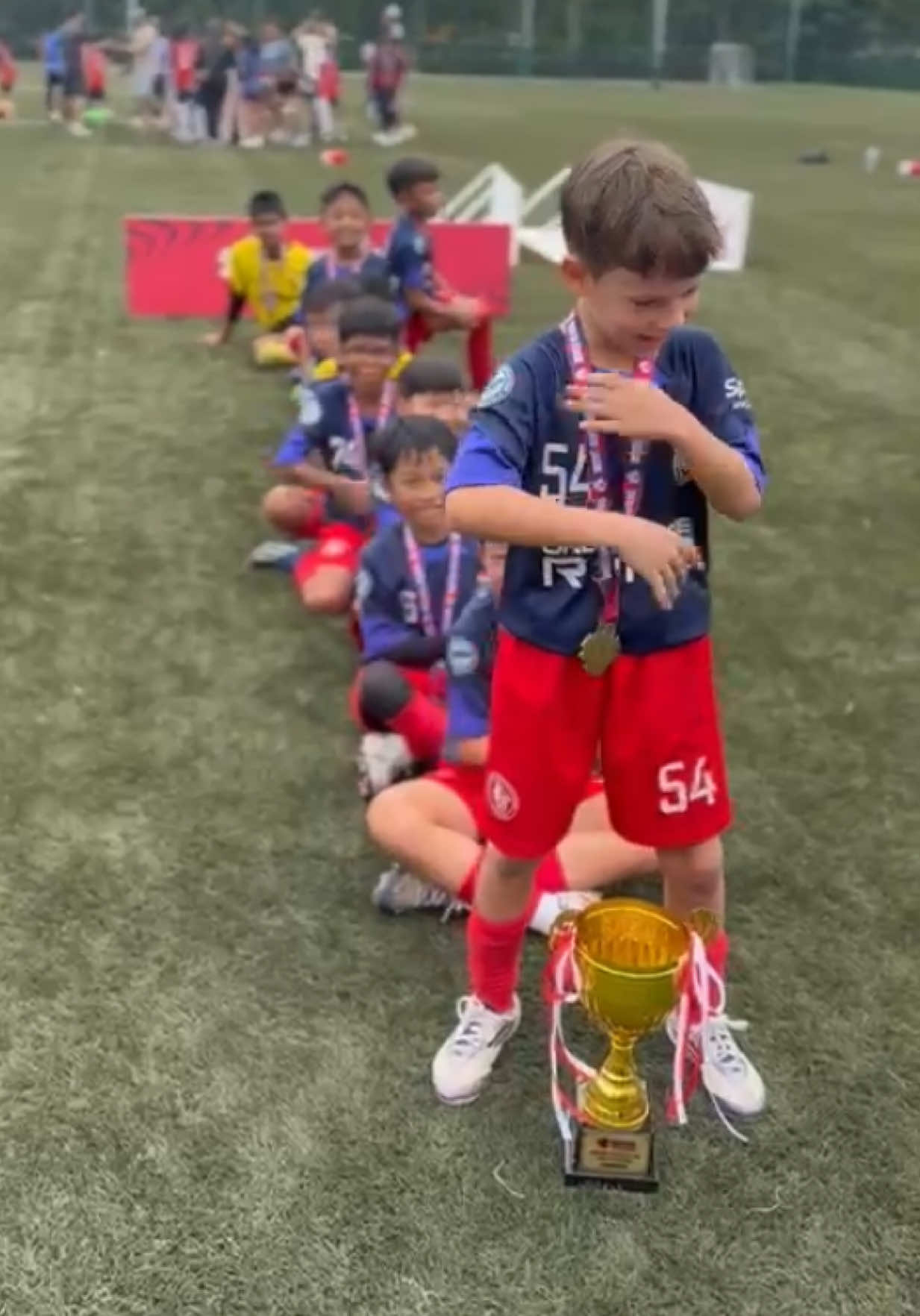 SYL Respect Cup U11 Champions JNDC Team Red farming aura! 🏆 